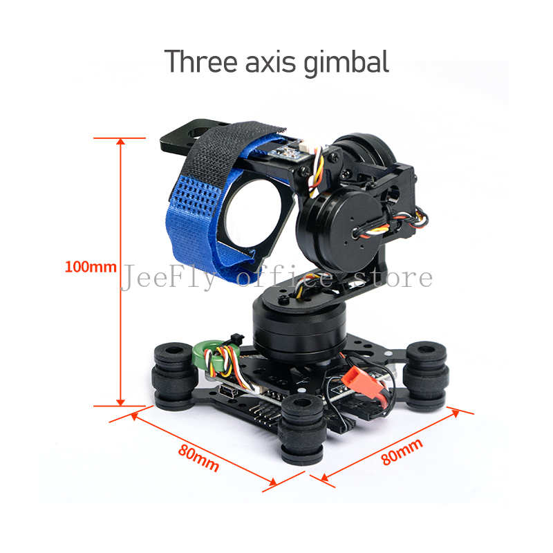 Drone Gimbal 3 Axis - 3-Achsen-Brushless-Gimbal-Kamerahalterung & 32-Bit-Storm32-Controller Broad für Gopro3/Gopro4/SJ4000/Xiaomi