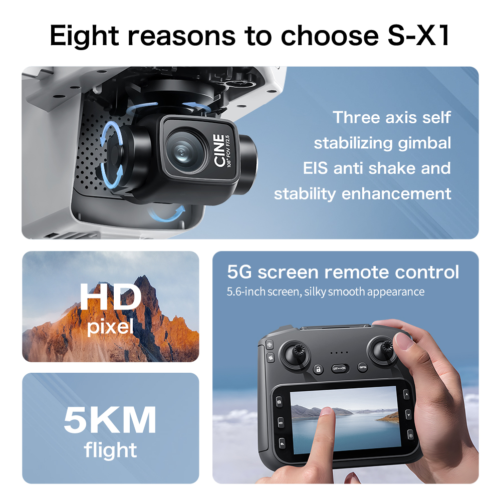 Lenovo S-X1 MAX GPS-Drohne mit – Drone Gimbal 3 Axis Bewertung und Preis